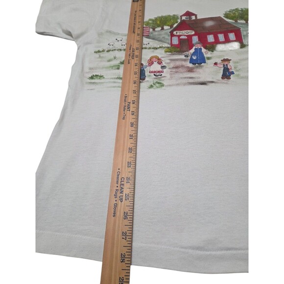 Vintage 80s Screen Stars T Shirt XL School Frenship Graphic Made In USA H1.1 - Picture 7 of 9